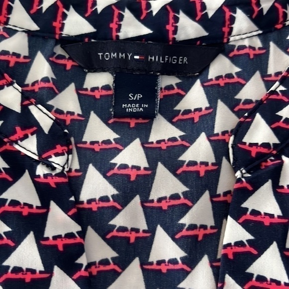 Tommy Hilfiger Sleeveless Nautical Blouse Shirt - Picture 5 of 5
